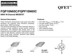 FQP10N65C/FQPF10N65C TO220F